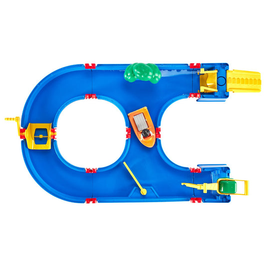 Aqua-Flow Adventure Water Table – Interactive Toddler Play Waterway with Multi-Level Activity Stations & Splash Accessories (Ages 2-5)