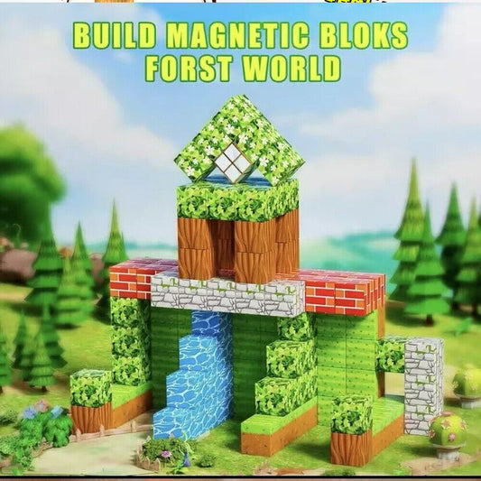 Gemini şunu dedi: Ultimate 3D Magnetic Minecraft-Inspired Building Set – Educational STEM Construction Blocks for Creative Engineering & Sensory Play