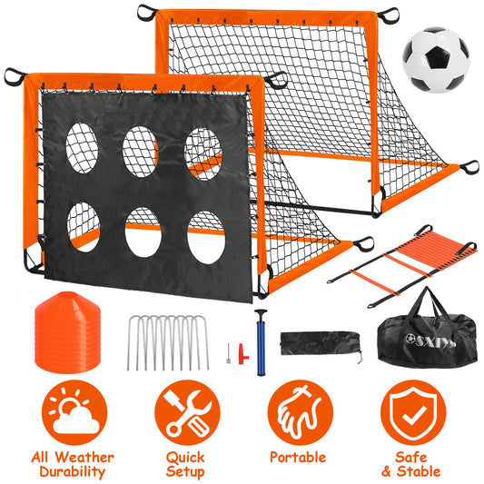 Pro-Series Junior Soccer Training Kit – All-in-One Portable Goal & Agility Set