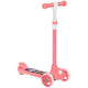 Glow-Ride 3-Wheeled Toddler Scooter – Adjustable Height with LED Wheels & Comfort TPE Grips for Ages 2-6 (Pastel Pink)